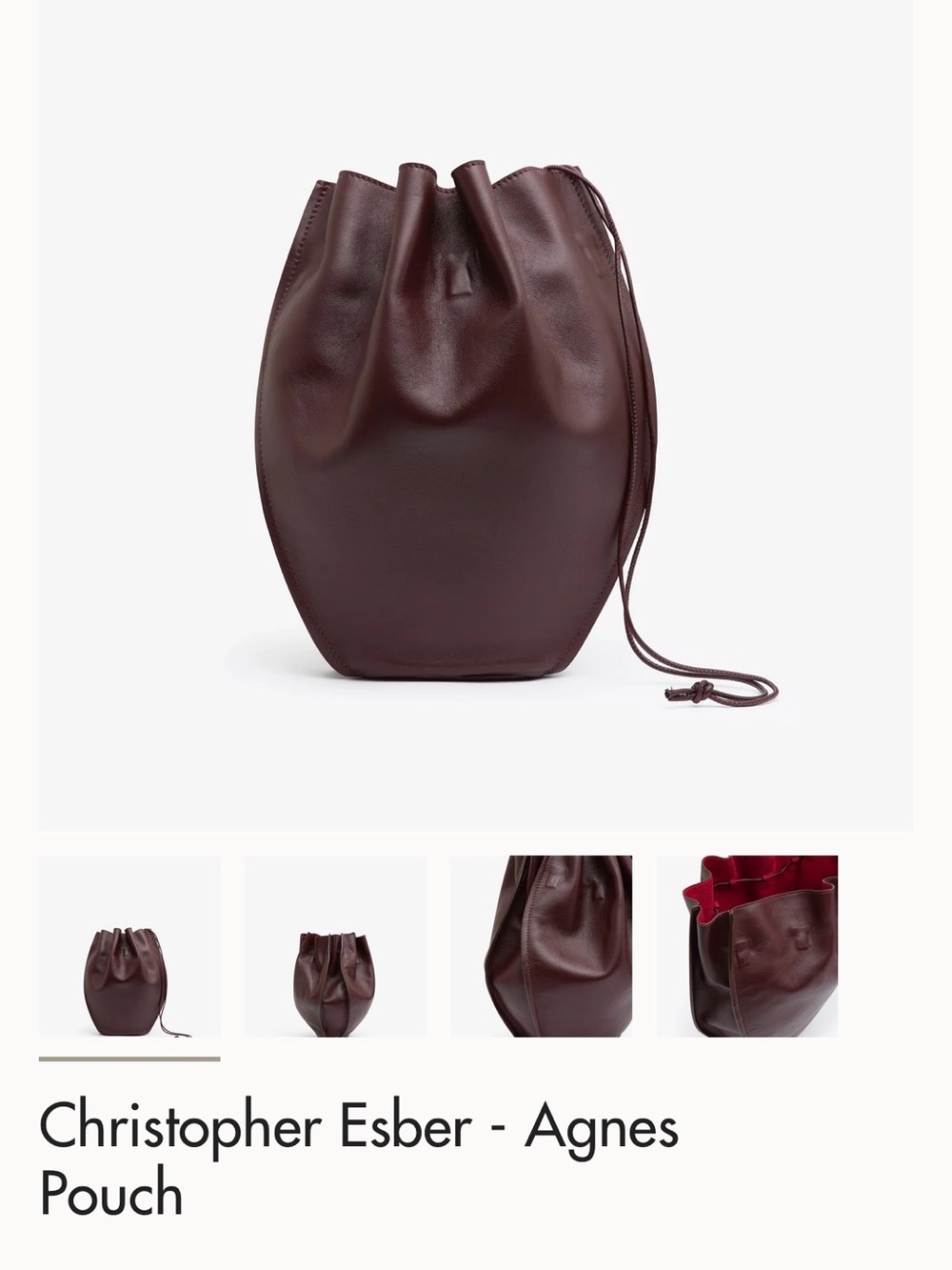 Christopher Esber Agnes Pouch